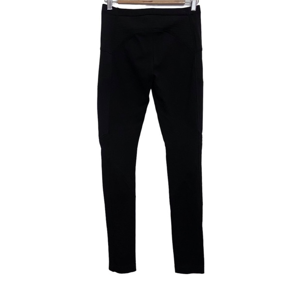 Bcbgmaxazria black skinny pant Bikercore style bodycon tight luxury design - Picture 2 of 16